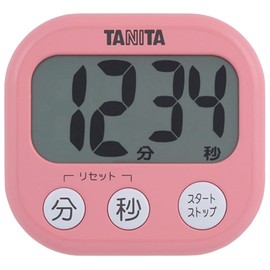 Tanita Dekamie Timer TD-384 PK Kitchen Timer with Magnet, Large Screen, 100 Minutes, Pink, D 0.9 x W 3.2 x H 3.0 inches (2.3 x 8.2 x 7.6 cm)