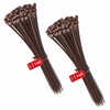 intervisio Cable Ties 200 mm x 3.6 mm Dark Brown