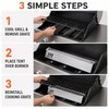 2-Pack Stainless Steel 15-Inch Grill Heat Tents for Gas Grill