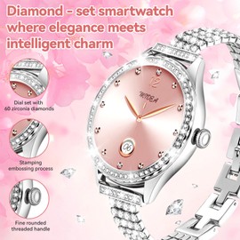 Homailida Smart Watches for Women - Make/Answer Call, 1.32" IP67 Waterproof Fitness Watch with Heart Rate Sleep Monitor, 100+ Sports Modes Activity Tracker, Step Counter Smartwatch for iOS Android