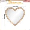 Bruislard Bling Smartphone Mirror Decal Heart Shape Phone Mirror Cellphone
