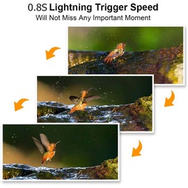 zalati Trail Camera 12MP 720P Waterresistant 64 IR LED Night Vision 15M Motion Activated for Wildlife Monitoring Hunting