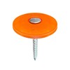 Sandbaggy 1" Plastic Cap Roofing Nails - Ring Shank, Electro