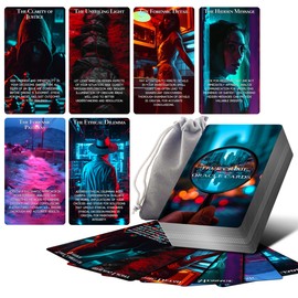 ZZBUY True Crime Conspiracy Oracle Cards, The Hidden Clue Oracle Deck for Beginners, Oracle Card with Meanings on Them