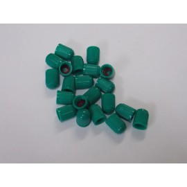 Online Auto Supply 24 Pcs. Green Plastic TPMS Tire Valve Stem Caps for Nitrogen inflation