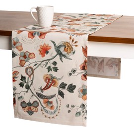 Maison d' Hermine Table Runner, 100% Cotton, Decorative Washable Table Runner, Easter Table Runner for Dining, Home, Wedding, Banquet, Buffet, Dalida - Spring/Summer (50cm x 150cm)