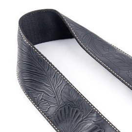 Czzmy Saxophone Neck Strap,Alto Tenor Bari Soprano Sax Neck Harness,Musical Instruments Accessories Parts(1-Carved Black)