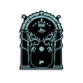 LOTR - calcomanía calcomanía para puertas enanas para portátil de coche, 5.5 x 5 pulgadas (color)