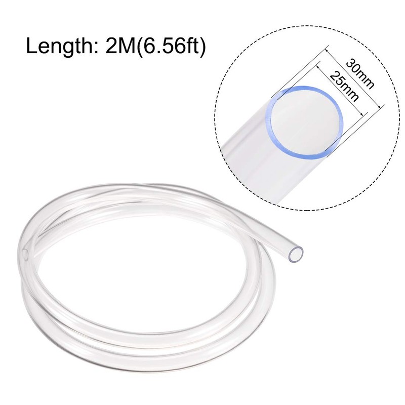 sourcing map PVC Plastic Hose 25 mm Inner Diameter x