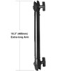WINDFRD Aluminum Extension(18.3"/46.5cm) Double Socket Arm for 1.5 Inches /