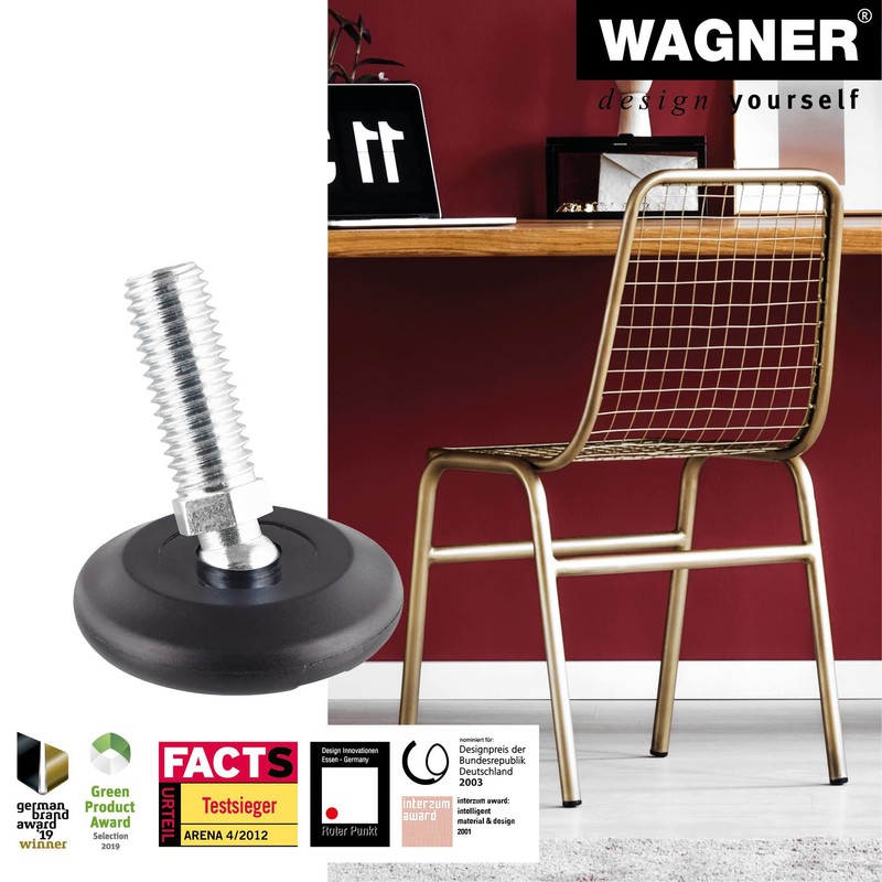 'Wagner QuickClick® Furniture Gliders/Diameter 30 mm/Set of 4 adjustable base
