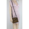 Girly Handbags Genuine Suede Shoulder Bag, Zebra Brown
