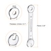sourcing map 2Pcs Thin Combination Wrench Metrics 4mm 6-Point Ended