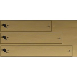 White Water Archery Metallic Gold Background Elk Silhouette Arrow Wraps 15pc (10” Length- 1.4” Width)
