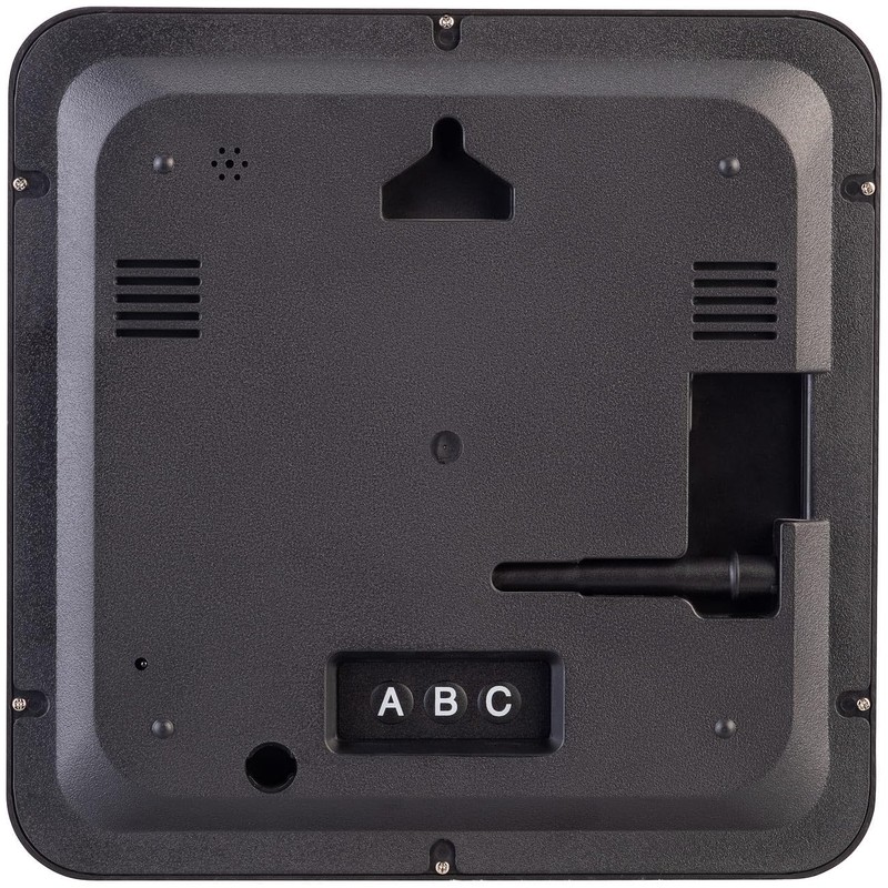 Lunartec Digital Wall Clock Radio-Controlled Clock: Flat LED Wireless Table