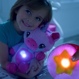 StarBelly Dream Lites Magic Unicorn 2022 - Cuddly Toy for Magic Light Mood in Rainbow Colours - Stuffed Toy with Practical 20 Minute Sleep Timer
