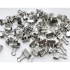 15mm, Small Silver Metal Design Foldback Clips Paper Binder Clamps