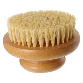 Baluue Natural Bamboo Bath Brush Exfoliating Shower Brush for Body Scrubbing Bath Tool