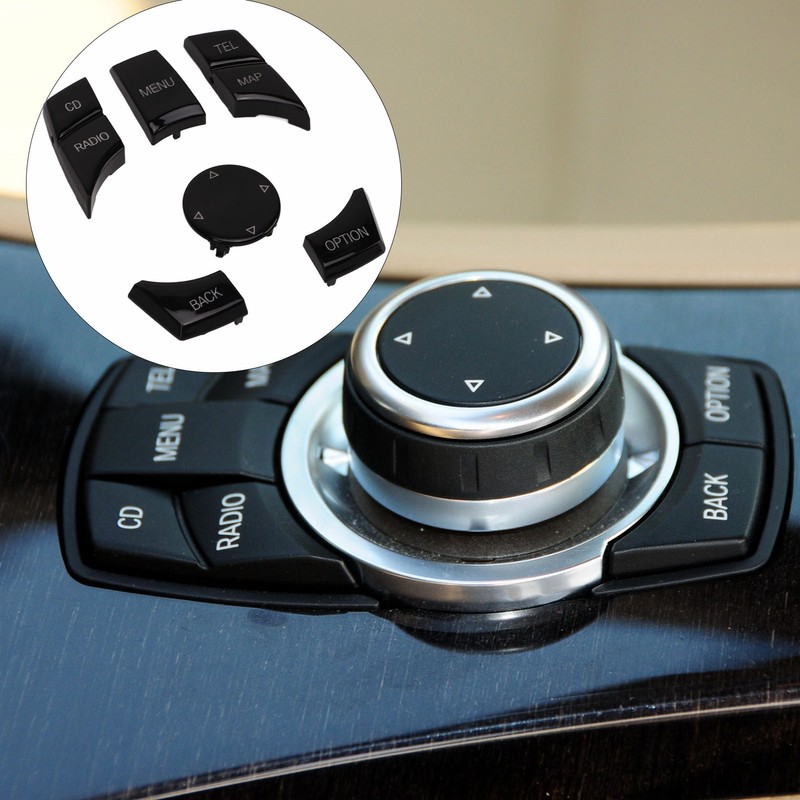 6pcs Multimedia Control Button Multifunction Piano Black Plug and Play