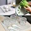 Table King Kitchen Sink Mats 12”x10” Soft White Rubber Grid