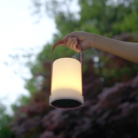 YEAMAR Portable Cordless Lantern Table Lamp LED Battery Operated Table Lamp Kids Bedroom Outdoor Night Lamp Lantern for Home Bedroom Camping Indoor/Outdoor Light UltraBright LED (White&Brown)