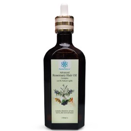 Advanced Rosemary Hair Oil – Hair Growth & Strengthening Complex with Grapeseed, Almond & Sunflower Oils, Vitamin B – Nourishes Dry, Damaged & Over-Processed Hair – Vegan & Cruelty-Free