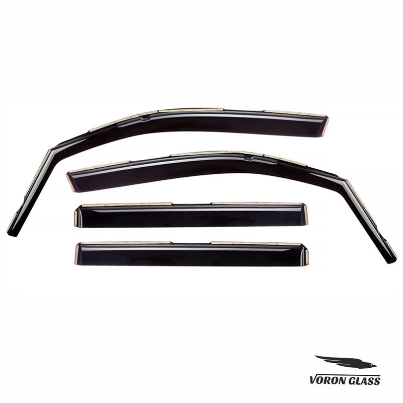 Voron Glass in-Channel Extra Durable Rain Guards for Honda Passport