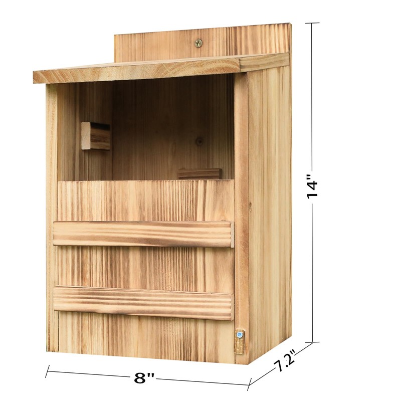 STARSWR Owl House for Outdoors,Screech Nesting Box, Saw Whet Owl