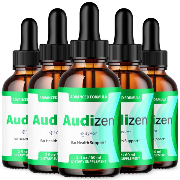(5 Pack) Audizen Drops, Official AudizenDrops Ear Health Support Liquid