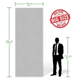 INNO STICKERS Marble Peel and Stick Waterproof Wall Paneling, 118" x 47" Gray Glossy Finish Self-Adhesive Backsplash Tile Vinyl Wall Panel for Kitchen Bathroom Wall Decor, Covers 38.75 Sq. Ft.