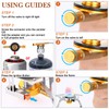 WADEO Camping Stove, Outdoor Portable Burner Cooking Stove Foldable Windproof