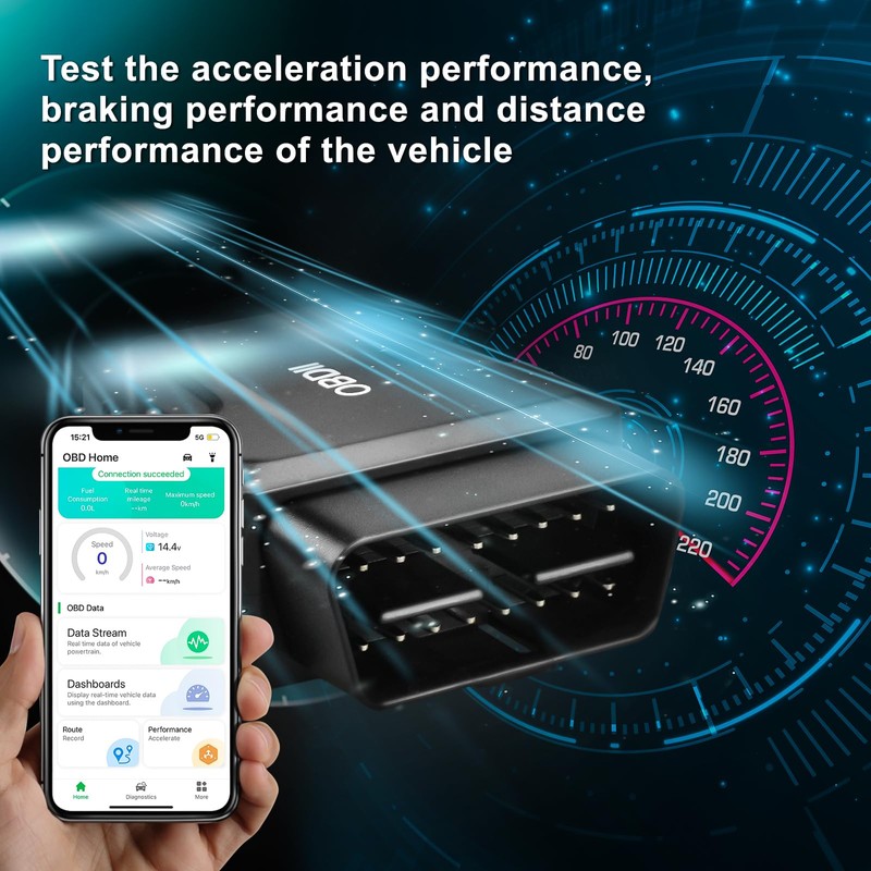 OBD2 Scanner Reader Bluetooth - Clear/Reset Vehicle Engine Error Code