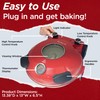 CULINARY CHEF Electric Pizza Oven with Ceramic Stone, Viewing Window,