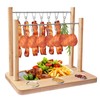 Triceratops Bacon Display Rack, Wood Bacon Serving Dishes, Bacon Hanger