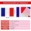 TSMD 2 Packs France Flag Banner French Flags String Small