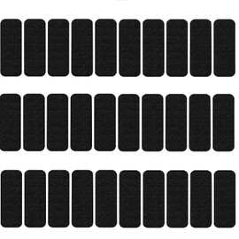 FINGUOLA 30 Pack Ceiling Fan Filters for Blades, Activated Coconut Carbon Fan Filter for Ceiling Fan, Easy-Stick Universal Air Filter for Common Household Contaminants