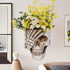 SeoatLink Skull Wall Planter, Hanging Skull Vase Unique Face Flower