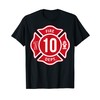 Kids Fire Truck 10th Birthday Boy Firefighter 10 Year Old
