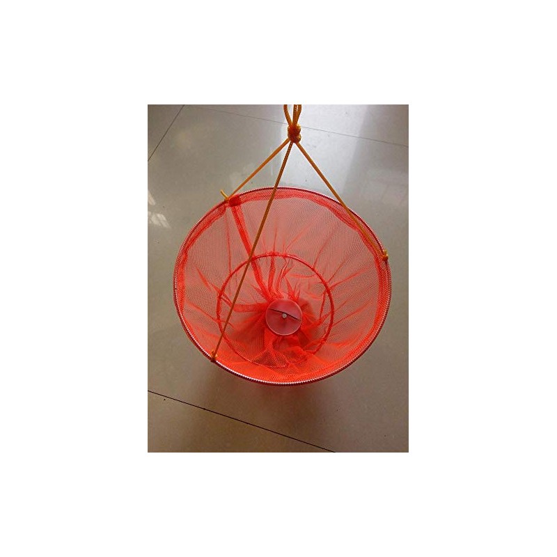 Children's Crab Fishing Drop Net, 10m line, Blue and Pink.