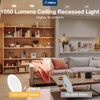 Amico 12 Pack 6 Inch 5CCT Ultra-Thin LED Recessed Ceiling