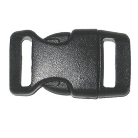 5/8" Contoured Side Release Buckles for Paracord Bracelets Multiple Size and Quantity (Black, 10 Pack)