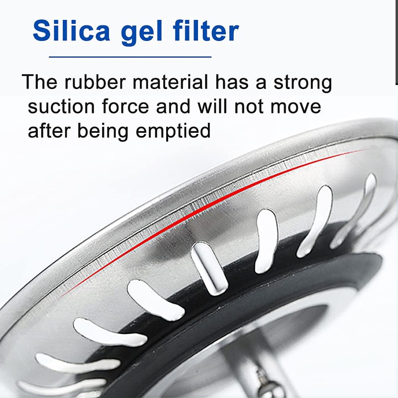 unifun Sink Strainer Basket, Drain Filter with Spigot for Eccentric