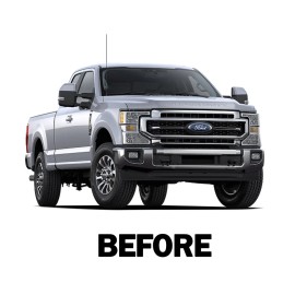 Fenzer B2G1 2023-2025 For Ford F-250 F-350 F-450 SUPER DUTY Hood Vinyl Chrome Letters
