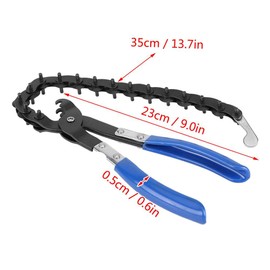 Exhaust Pipe Cutter, Carbon Steel Material Universal Exhaust and Tailpipe Cut Off Tool Cutter Cutting Chain with 15 Blades