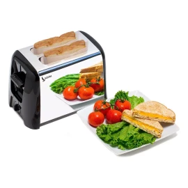 Lagom Tostadora 650w Lagom Toster Bh-002 Mini Horno 2 Rebanadas Extra Ancha 6 Ajustes De Temperatura Tostado Uniforme Rapido Acero Inoxidable Facil De Limpiar Libre De Bpa Para Bagel Pan Desayuno Y Merienda