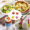 JINJUMEI Pack of 4 Egg Timers for Cooking (Soft/Medium/Hard) Colour-Changing
