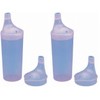 Drinking/Feeding Cup with 2 Spouts and Straw Holes. Small/Narrow Spout