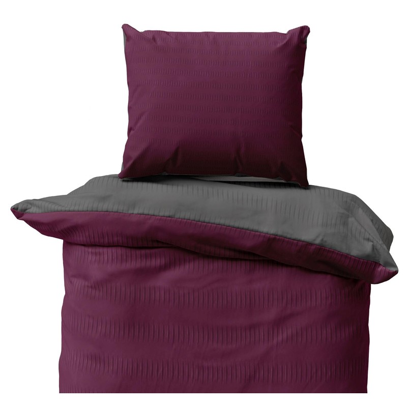 Leonado Vicenti Reversible bed linen seersucker soft and almost non-iron