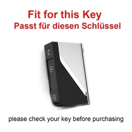 TECART TECART Smart Autoschlssel Hlle Cover Passt fr LYNK&CO Lynk Co 01 02 03 05 06 09 Ledermuster Tragbar Schutzhlle Schlsselcover Zubeh?r Schlssel A 3 Taste Silber Schwarz