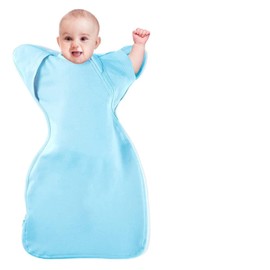 Knirose 3-Way Wearable Swaddle Blankets Sleep Sacks with Arms Up, Hands Up Sleeping Sack Easy Diaper Changing Sleeping Bag for Baby Boy Girl Newborns Transitions to Arms-Free Calms Startle Reflex